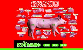 猪肉分割图