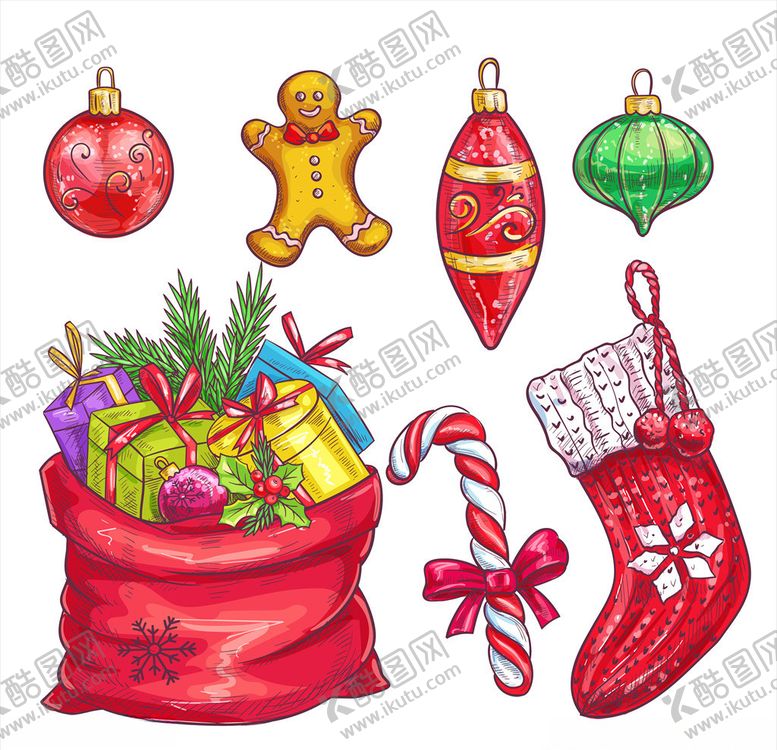 编号：45848809220346053439【酷图网】源文件下载-圣诞元素