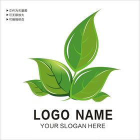 绿叶logo图片