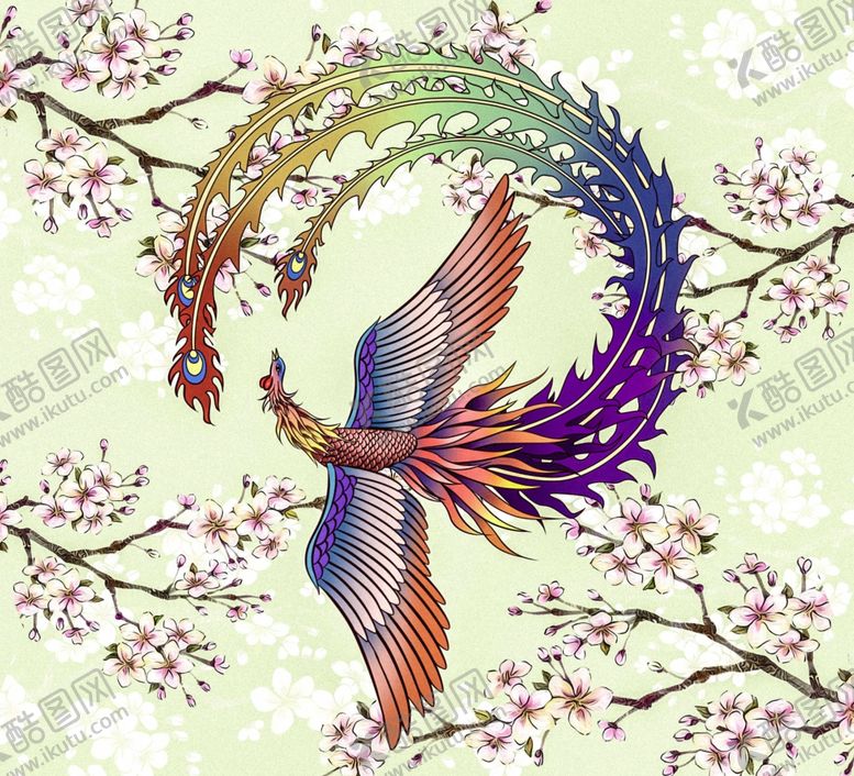 编号：72458704260059202229【酷图网】源文件下载-国潮凤凰插画