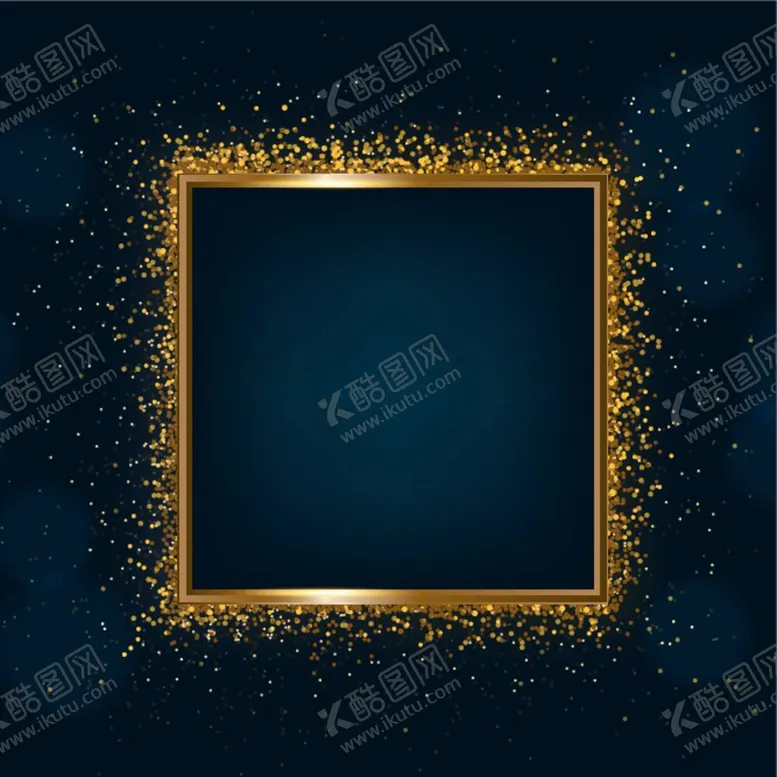 编号：69245911271040549073【酷图网】源文件下载-金色花纹黑色背景
