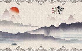 新中式背景墙