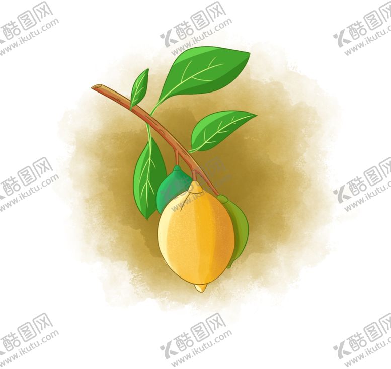 编号：86071202210421424489【酷图网】源文件下载-手绘柠檬插画