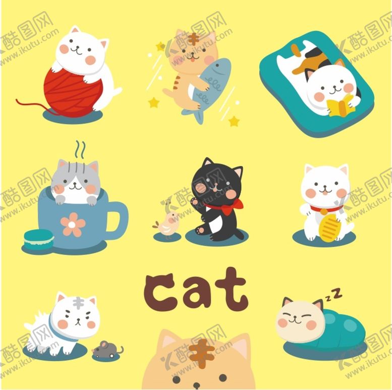 编号：40435602090955312014【酷图网】源文件下载-猫