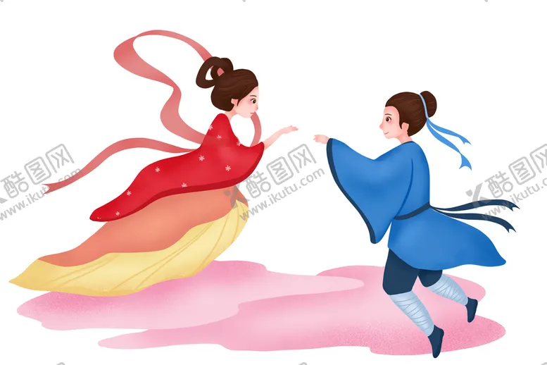 编号：90613810100559207582【酷图网】源文件下载-牛郎织女相会