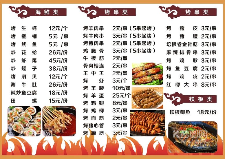 编号：53478010120547117395【酷图网】源文件下载-饭店菜单