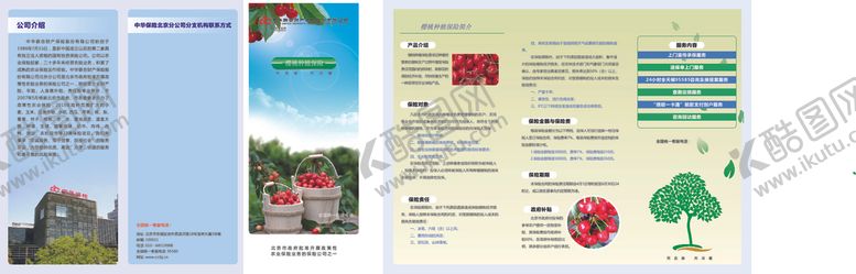 编号：64285907140518312570【酷图网】源文件下载-樱桃折页