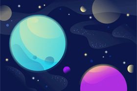 星球背景太空银河系天体
