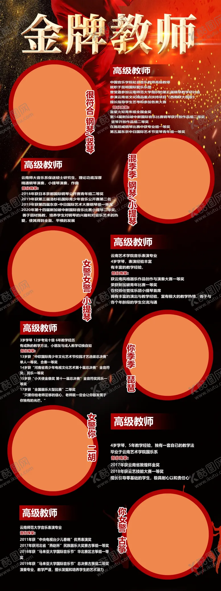 编号：80954609191907239014【酷图网】源文件下载-讲师展板