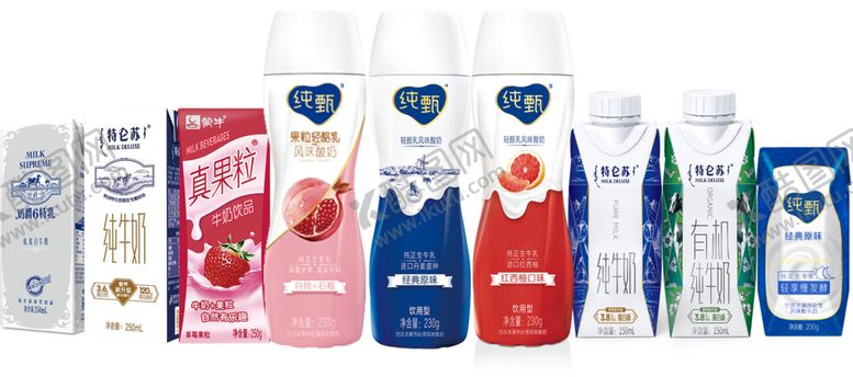 编号：58259305041637193164【酷图网】源文件下载-特仑苏牛奶瓶包装高清免扣图