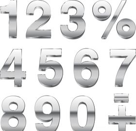 3D创意金属数字