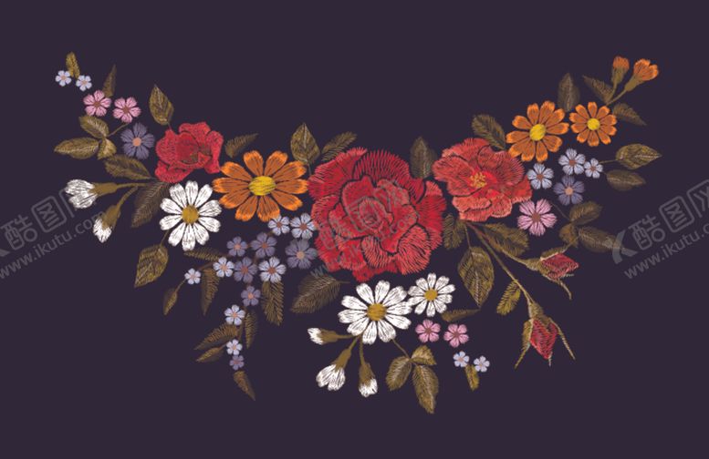 编号：47639110100620501314【酷图网】源文件下载-绣花图片