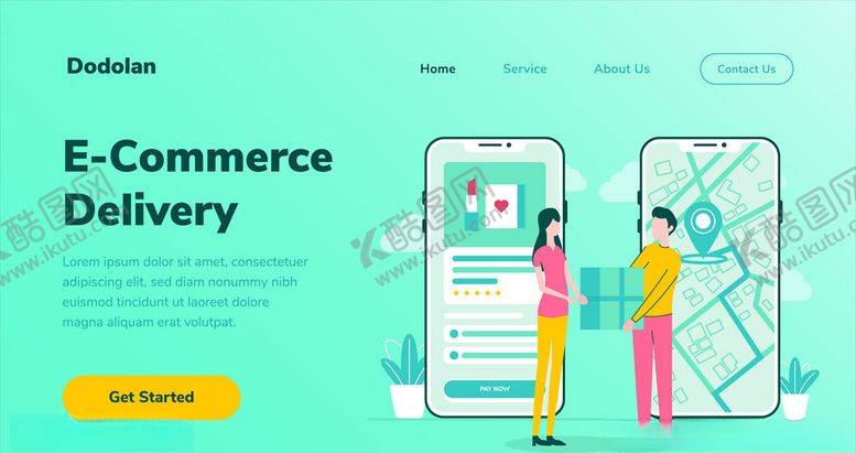 编号：96016909152214312413【酷图网】源文件下载-快递服务