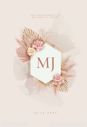 优雅婚礼邀请函