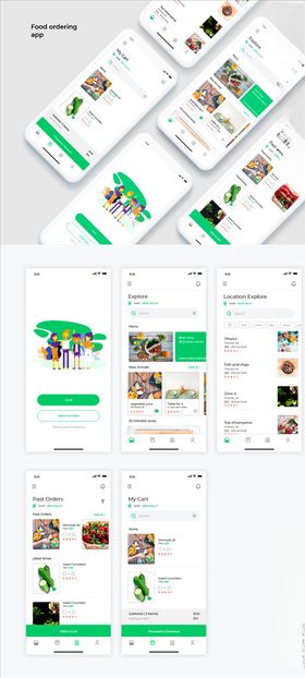 xd饮料甜品外卖红色UI设计订