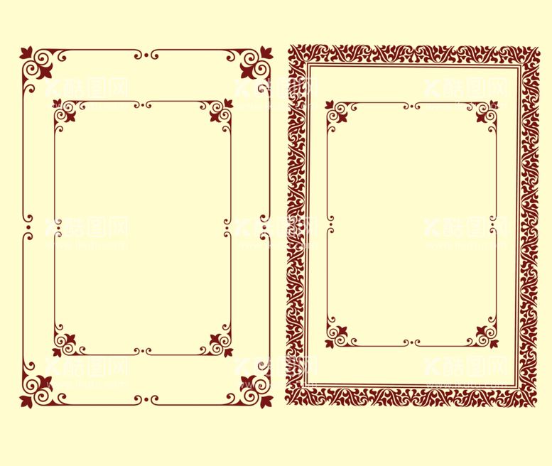 编号：28957611260244371953【酷图网】源文件下载-花纹边框