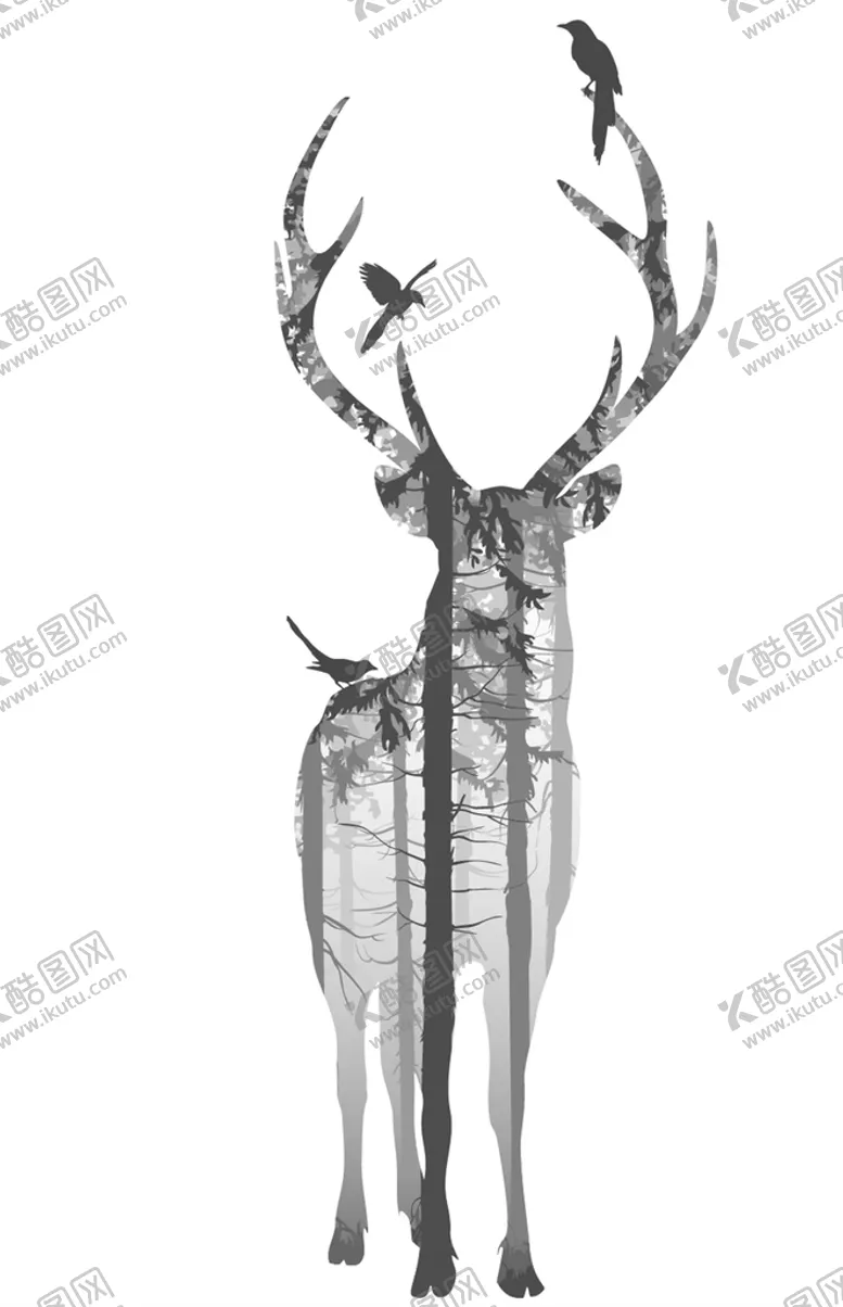编号：93065210081153584065【酷图网】源文件下载-卡通鹿