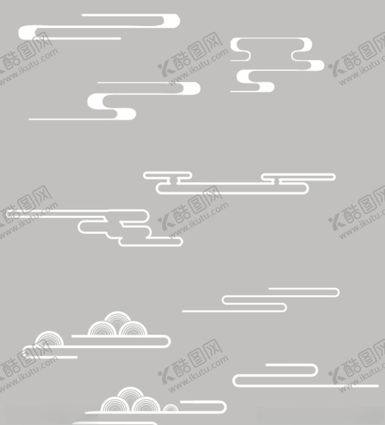 编号：82560010031922266342【酷图网】源文件下载-古风祥云矢量图
