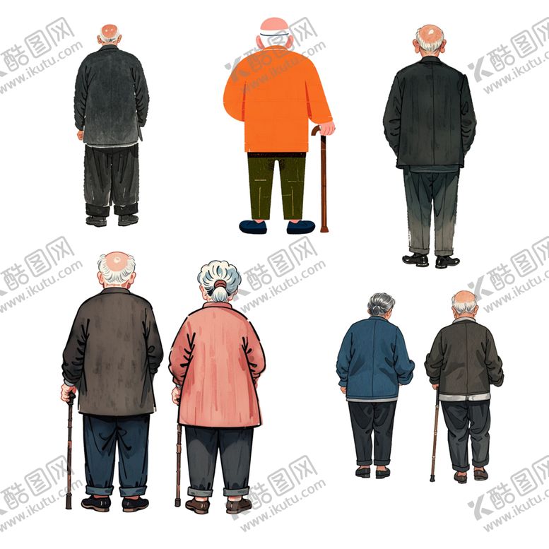 编号：45489802171911399818【酷图网】源文件下载-老人背影