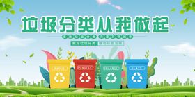 垃圾分类海报展板实施社区生活