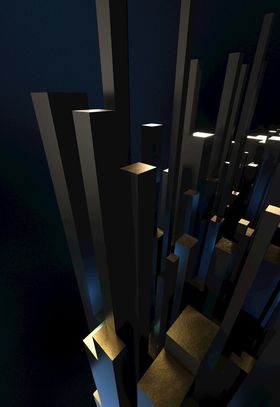 C4D模型立方体图案背景纹理