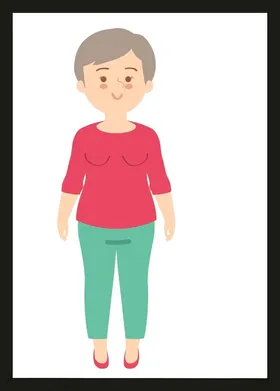 手绘卡通女孩动画