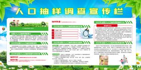人口抽样调查宣传栏