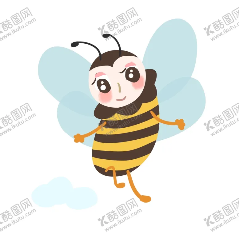 编号：74782003312059046844【酷图网】源文件下载-可爱卡通蜜蜂矢量插画