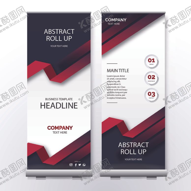 编号：16791809221622186467【酷图网】源文件下载-X展架模板易拉宝