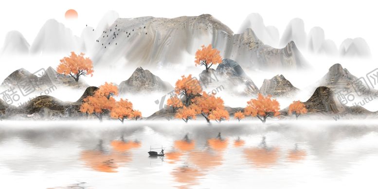 编号：73623507060044071445【酷图网】源文件下载-水墨山水