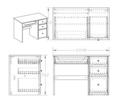 电脑桌办公桌CAD