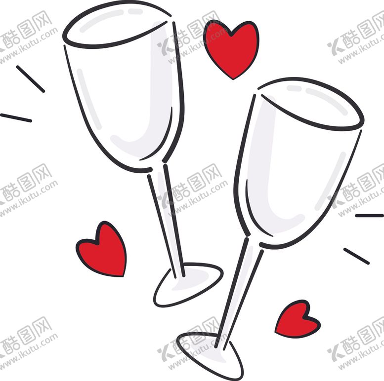 编号：96697912090425521166【酷图网】源文件下载-情人节干杯
