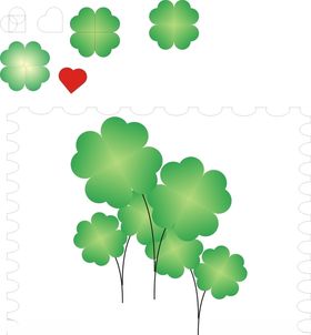 CDR制作四叶草