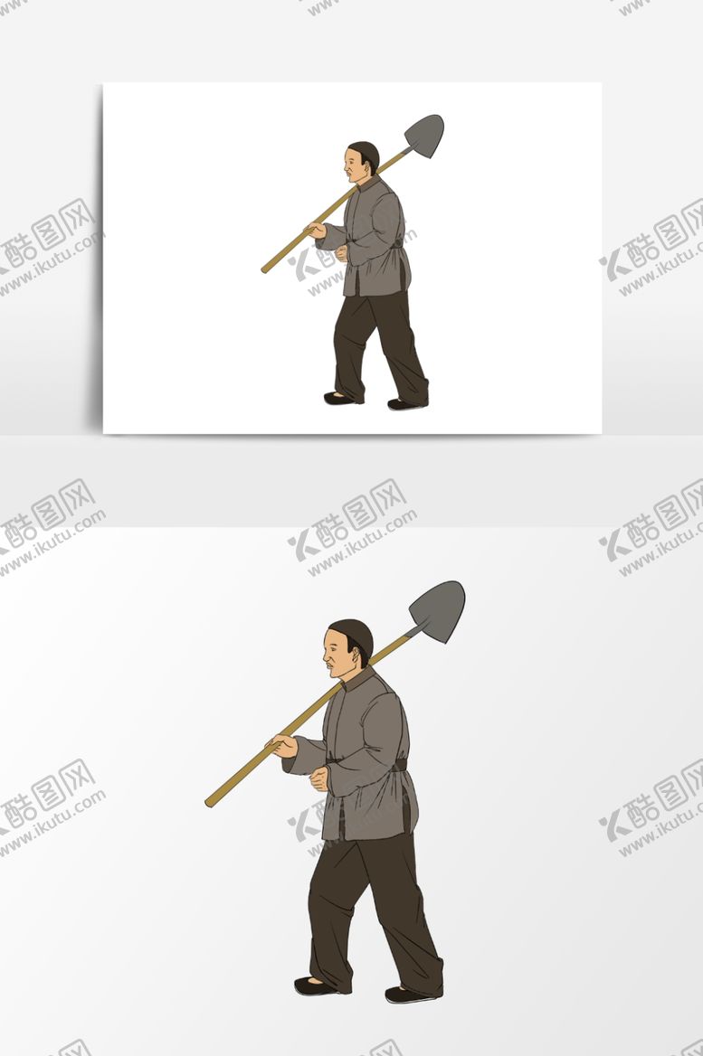 编号：36014110170653586281【酷图网】源文件下载-淡彩国画人物