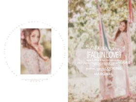 英文简约时尚女孩影楼相册模板