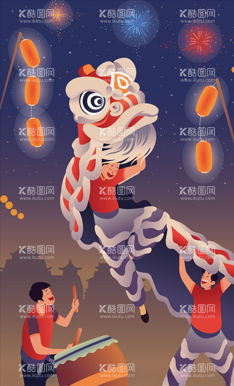 编号：20094203100116471541【酷图网】源文件下载-新年插画