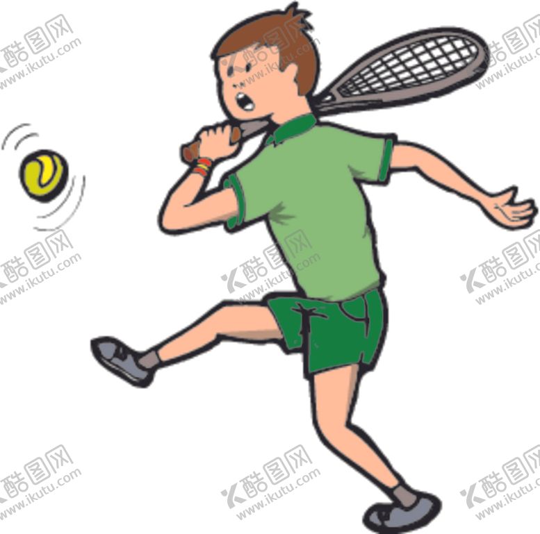 编号：42203709221232213513【酷图网】源文件下载-打网球