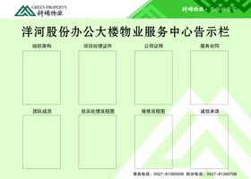 物业服务中心展架