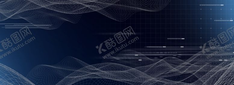 编号：86152107041634104988【酷图网】源文件下载-蓝色科幻海报背景