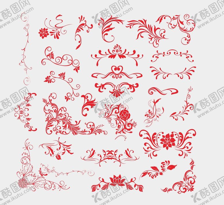 编号：51137810160545124716【酷图网】源文件下载-欧式大气矢量花纹
