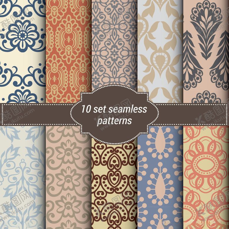 编号：41724911210030387463【酷图网】源文件下载-复古风格图案集合