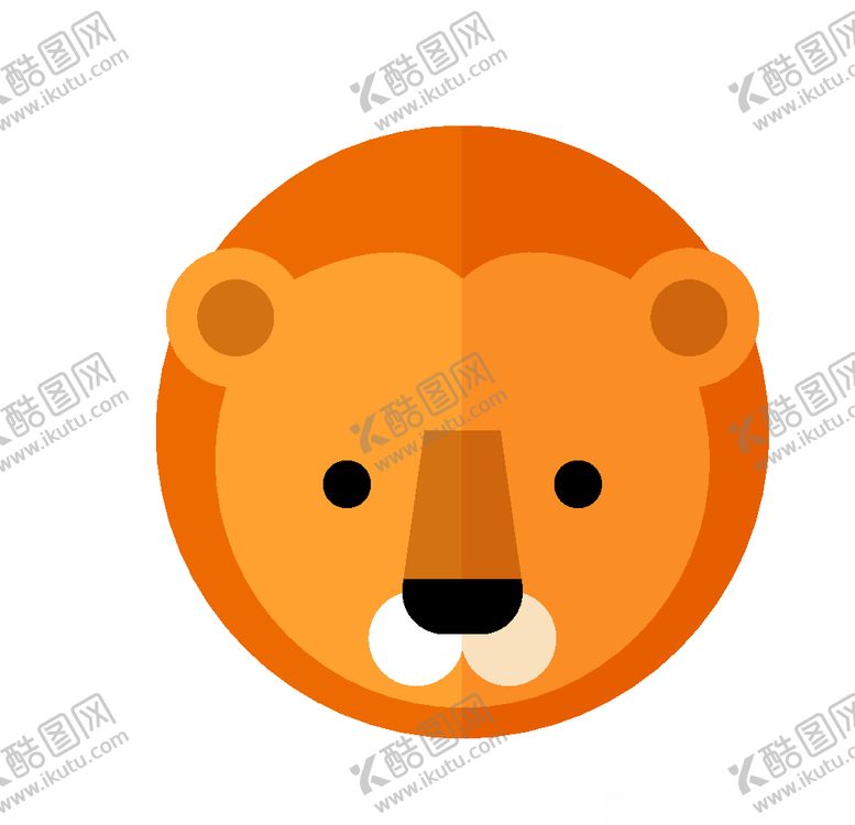 编号：70093210311431427864【酷图网】源文件下载-矢量卡通动物头像