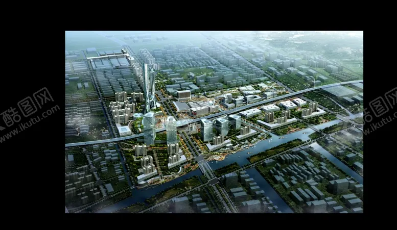 编号：95589304220356219792【酷图网】源文件下载-楼盘景观鸟瞰