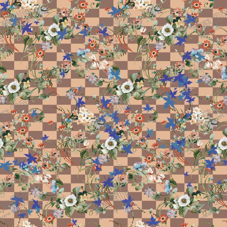 编号：29739510152241222236【酷图网】源文件下载-大牌复古数码印花男装女装