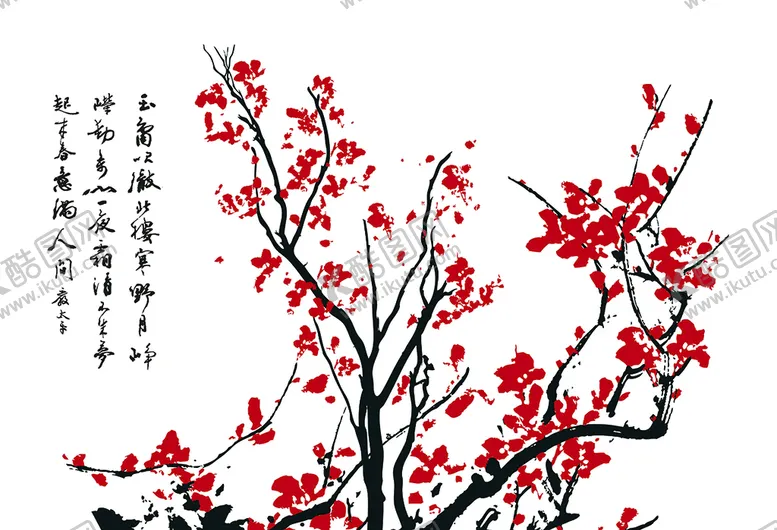 编号：27438010020622160129【酷图网】源文件下载-梅花图