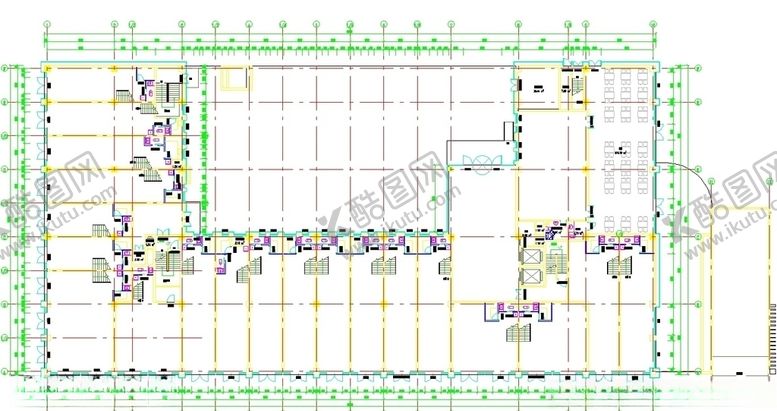编号：14347009241648456619【酷图网】源文件下载-商场建筑平面图CAD