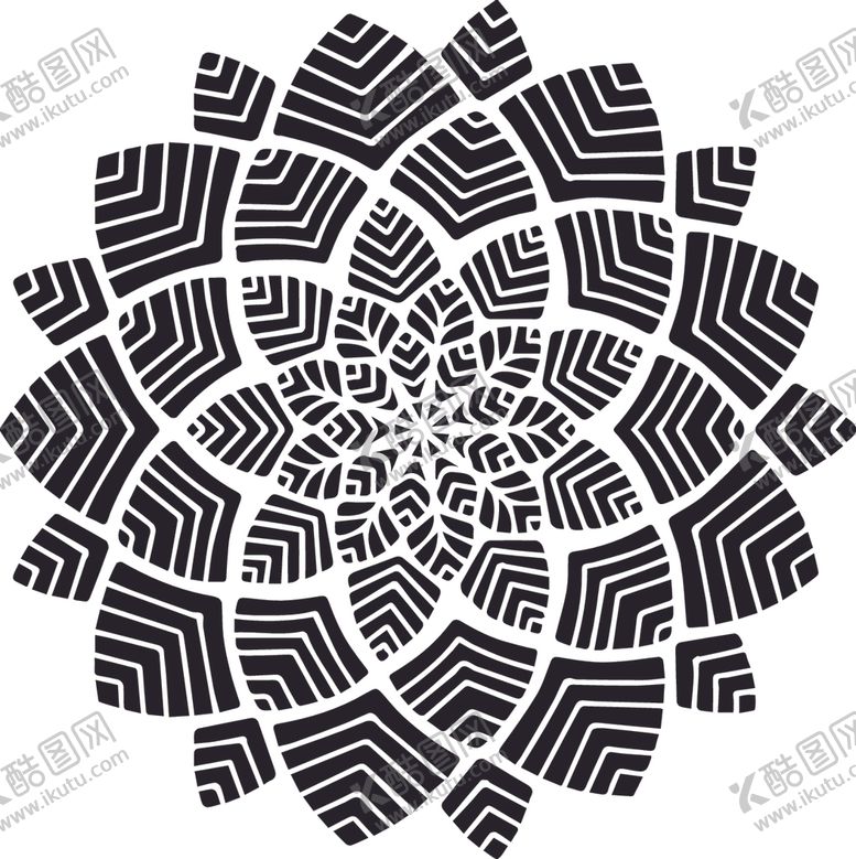 编号：49743910042024049371【酷图网】源文件下载-曼陀罗花纹