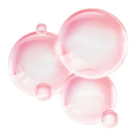 彩色透明肥皂泡气泡水泡泡泡元素