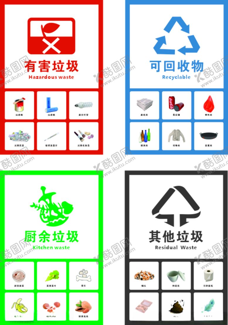 编号：22635312152352229865【酷图网】源文件下载-垃圾回收分类标识