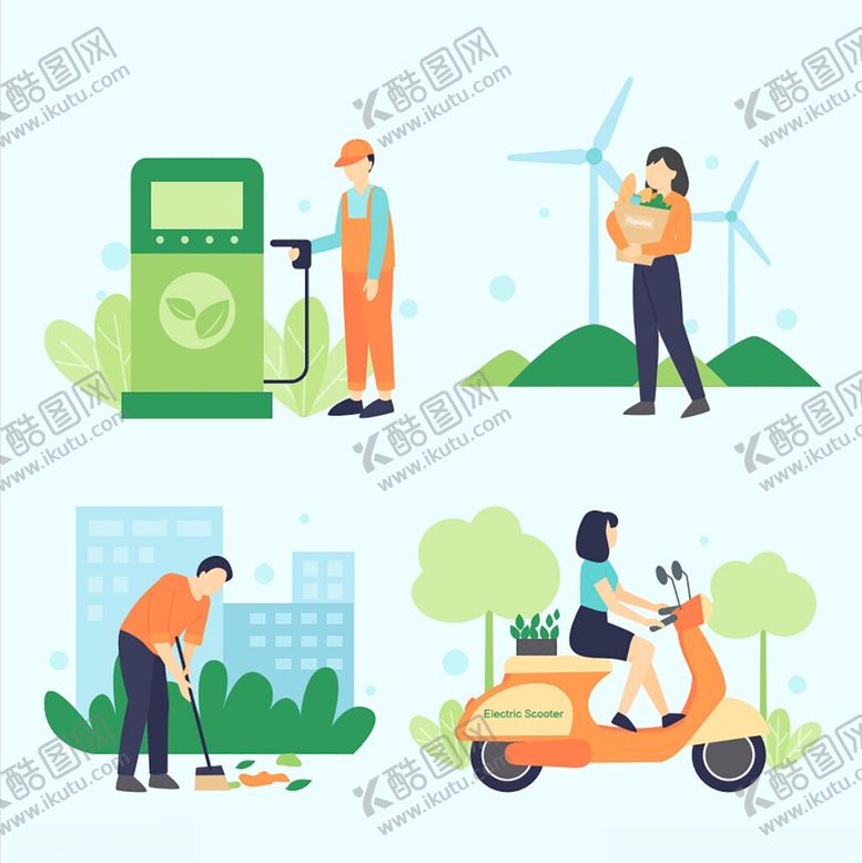 编号：95776909232108489499【酷图网】源文件下载-环保生活场景与能源利用